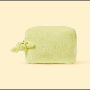 Stoney Clover Ln x Target Terry cloth palm tree embossed large pouch.